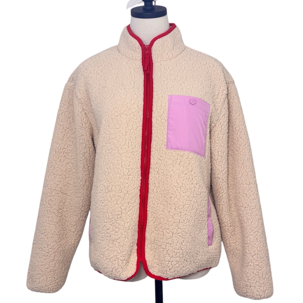 Lego x Target Cream Sherpa Zip Jacket Size Medium